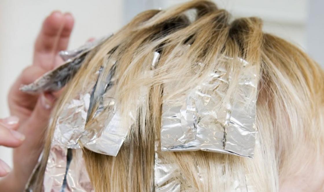 Melírovanie doma Schéma na melírovanie vlasov na fólii