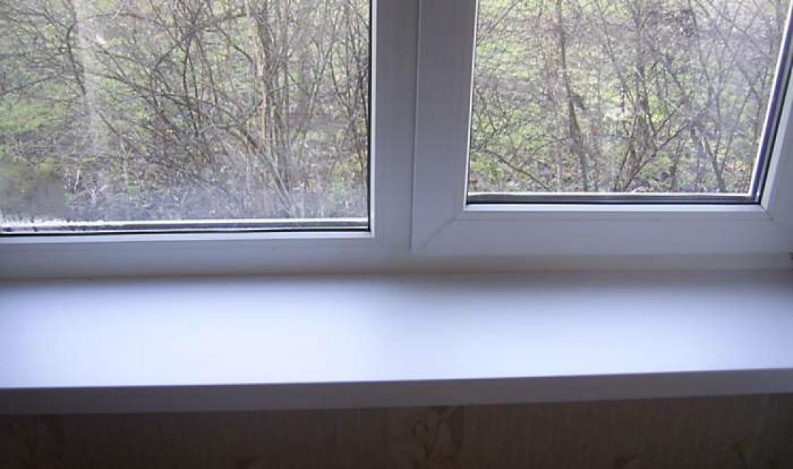 Artificial stone window sill: choice of material, measurement and installation with your own hands DIY stone window sill