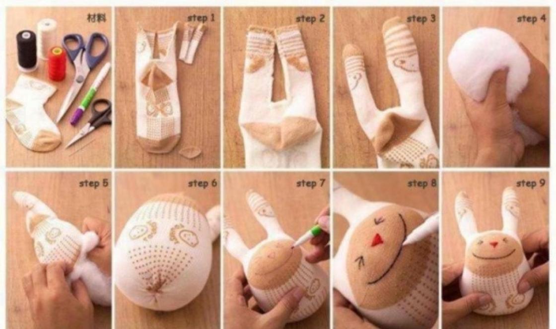 Kako napraviti lutku od čarapa