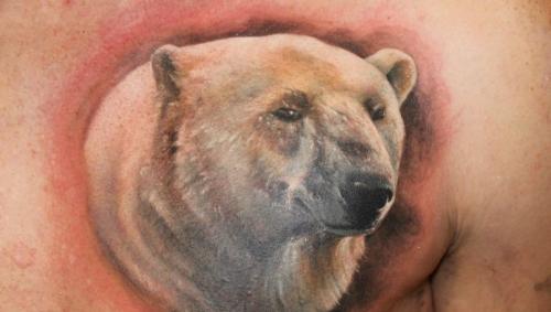 भालू टैटू - अर्थ और फोटो